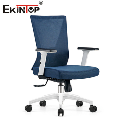 Bras réglables ergonomiques bleus de Mesh Office Desk Chair With