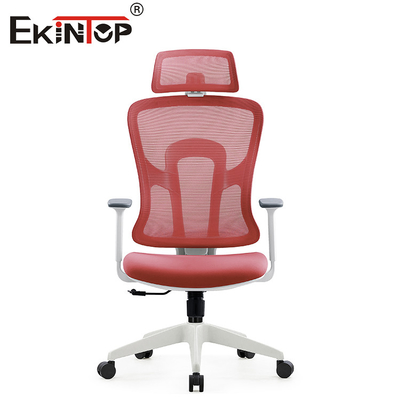 Mesh Computer Chair With Backrest ergonomique rouge pour des meubles de Ministère de l'Intérieur