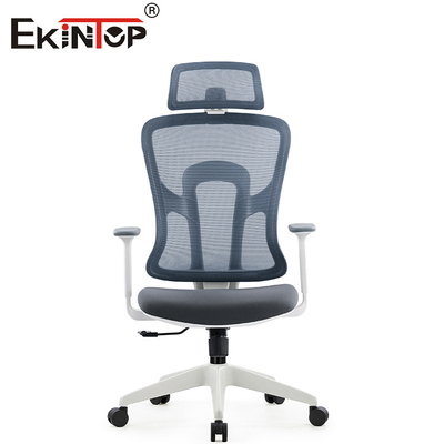 Chaise de bureau de Gray Modern Swivel Ergonomic Mesh avec l'appui-tête