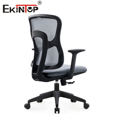 Gray Ergonomic Swivel Mesh Chair noir avec la hauteur de siège d'accoudoir ajustable