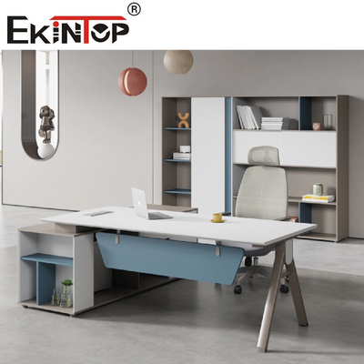 L extensible de luxe directeur exécutif Desk de Tableau de bureau de forme a adapté la taille aux besoins du client
