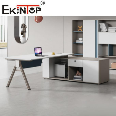 L extensible de luxe directeur exécutif Desk de Tableau de bureau de forme a adapté la taille aux besoins du client