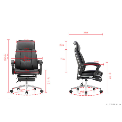 Chaise de bureau noire professionnelle, confortable pour votre journée de travail
