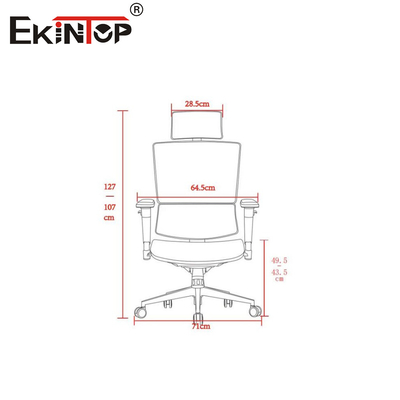 Chaise de bureau en maille ergonomique sans couture pour les environnements de travail agiles