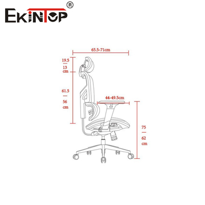 Chaise de bureau en maille ergonomique sans couture pour les environnements de travail agiles