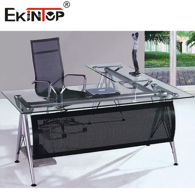 Tableau de bureau en verre sans couture