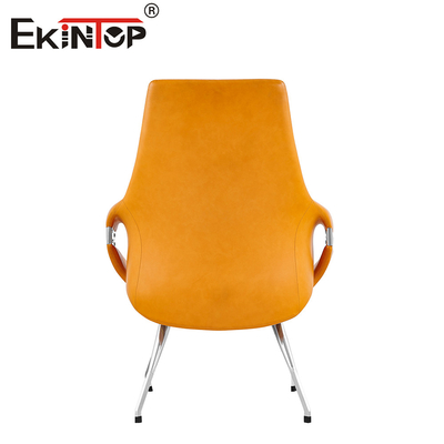 Chaise de bureau de conférence en cuir contemporain avec siège en mousse