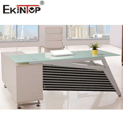 Bureau en verre contemporain OEM redéfinissez votre espace de travail avec une élégance moderne
