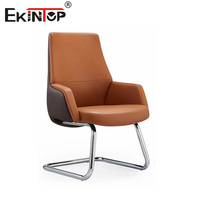 Chaises de bureau en cuir de confort collaboratif pour le travail d'équipe et les projets de groupe