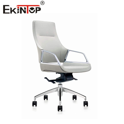 Chaise de bureau ergonomique en cuir, support sur mesure pour de longues heures de travail