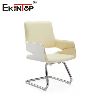 Chaise à manger en cuir en PU rembourrée pour loisirs