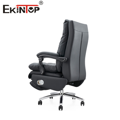 Chaise de bureau reclinable en cuir classique pour professionnels