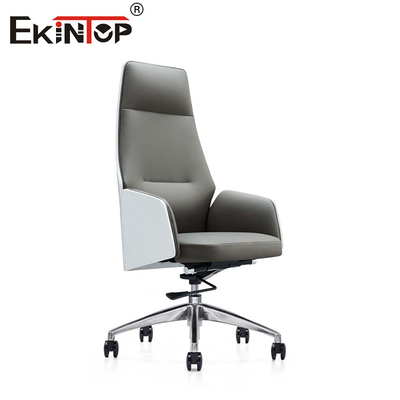 Chaises à manger en cuir en PU OEM avec des jambes en métal