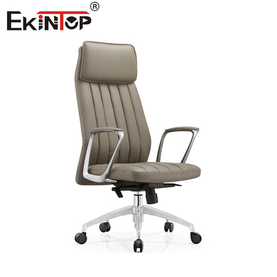 Chaise à manger en cuir de style moderne réglable