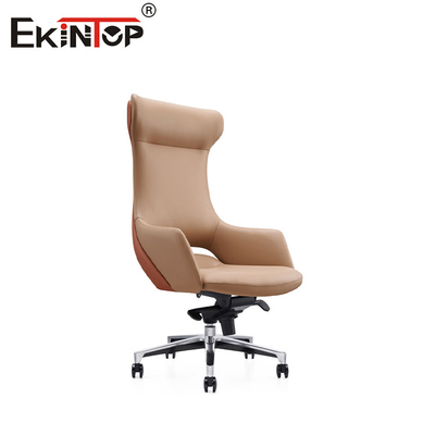 Chaise de bureau en cuir en PU à dos haut Confort et soutien