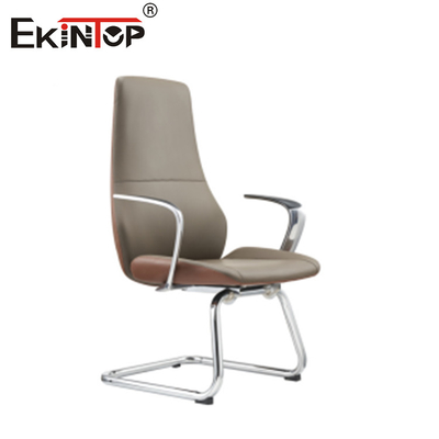 Taille réglable Chaise de bureau de bureau marron Matériau en cuir Style simple
