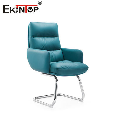 Chaise en cuir bleu moderne Faux Design élégant pour les espaces contemporains