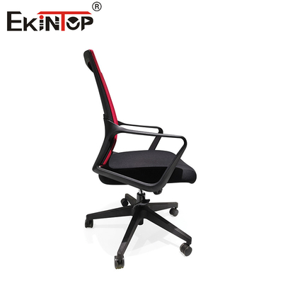 Coussin en mousse noir et rouge fauteuils pliables pour salle d'entraînement avec roues