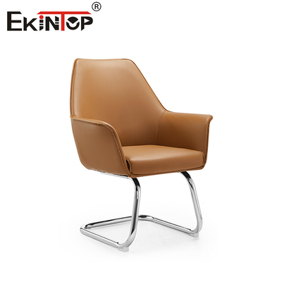 Chaise en cuir ergonomique avec support lombaire en PU avec accoudoir