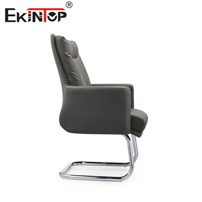 Chaise en cuir de bureau ergonomique avec appuie-tête pivotant