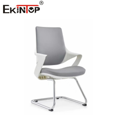 OEM Chaise de bureau en cuir orange avec des jambes en métal Roues silencieuses