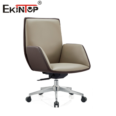 Chaise de bureau en cuir exécutif pivotant pour salon
