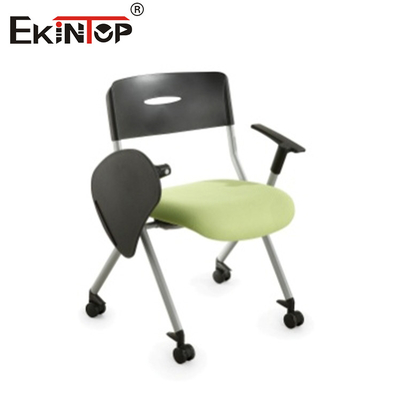 Chaise pliable moderne avec table d'écriture Visiteur invité Maillage arrière chaise de formation de bureau