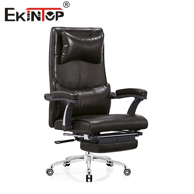 Chaise en cuir multifonctionnelle avec appuie-tête réglable hauteur appuie-pieds