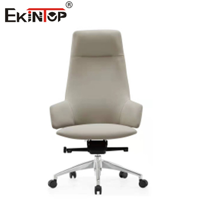 ODM Chaise de bureau ergonomique avec accoudoirs en cuir et roues