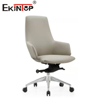 ODM Chaise de bureau ergonomique avec accoudoirs en cuir et roues
