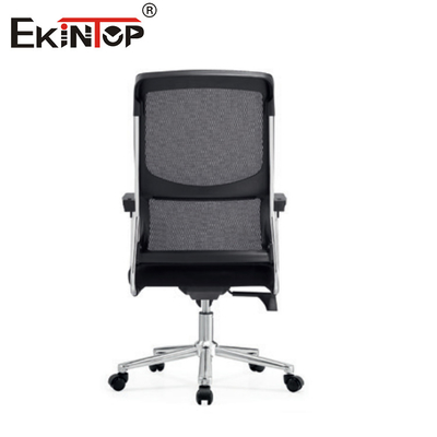 Chaise de bureau exécutive ergonomique multifonctionnelle réglable en treillis pivotant et en tissu