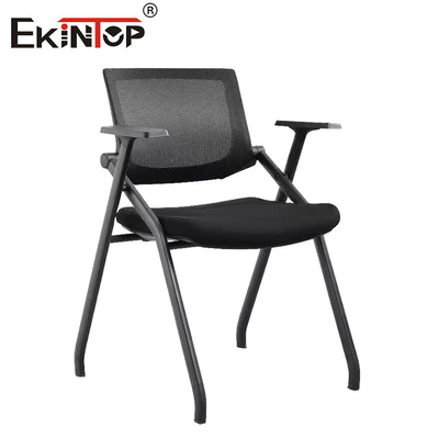 Chaise de salle d'entraînement pliable avec accoudoirs et jambes en métal