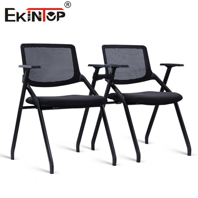 Chaise de salle d'entraînement pliable avec accoudoirs et jambes en métal