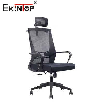 Chaise de bureau à dos en maille haute avec repose-tête