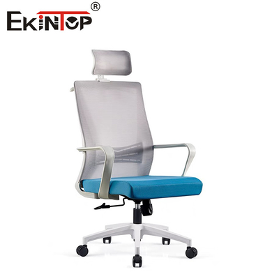 Chaise de bureau à dos en maille haute avec repose-tête
