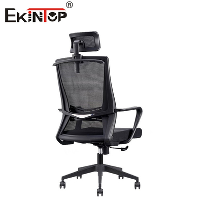 Chaise de bureau à dos en maille haute avec repose-tête