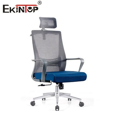 Chaise de bureau à dos en maille haute avec repose-tête