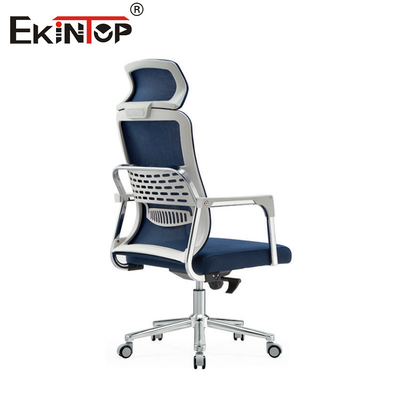 Chaise de bureau à dos en maille haute avec rouleaux pour accoudoirs et hauteur réglable