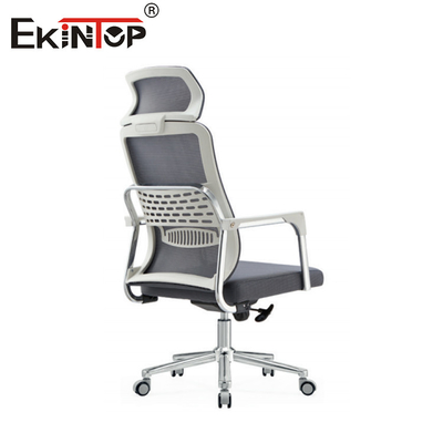 Chaise de bureau à dos en maille haute avec appuie-tête réglable et hauteur de dossier