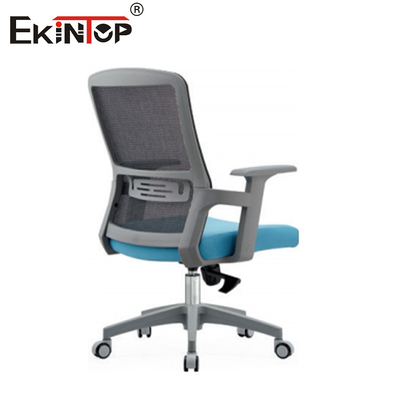 Chaise de bureau en maille à dos avec accoudoirs et hauteur réglables