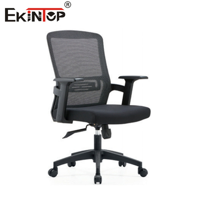 Chaise de bureau noire avec accoudoirs haute durabilité