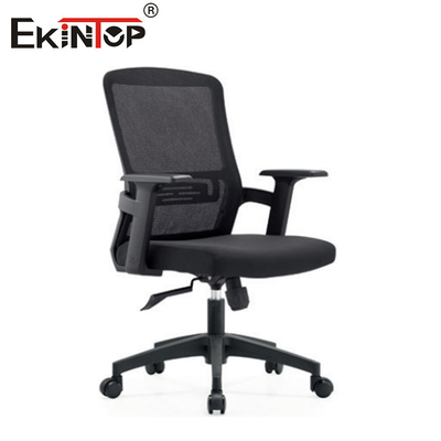 Chaise de bureau noire avec accoudoirs haute durabilité