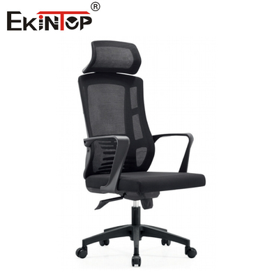 Chaise de bureau haute arrière avec appuie-tête hauteur réglable et matériau de maille