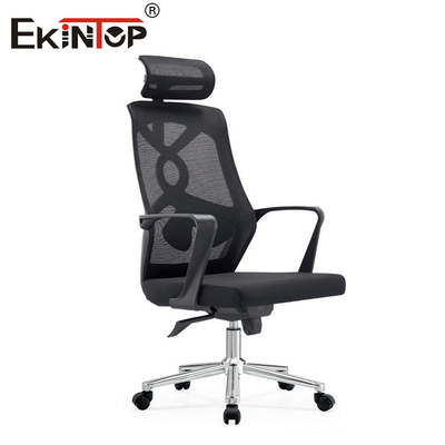Chaise de bureau en matériau en maille avec style moderne et repose-tête ergonomique