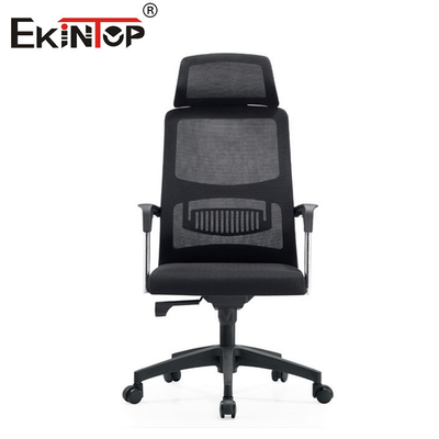 Chaise de bureau ergonomie à dos en maille haute avec roues