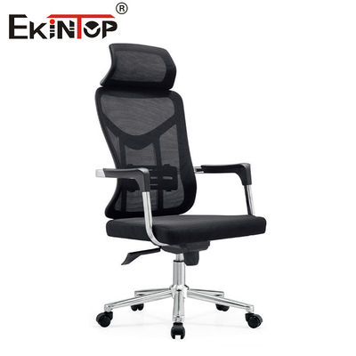 Chaise de bureau à dos en maille haute appuie-bras en plastique ordinateur bon marché chaise de bureau ergonomique pivotante