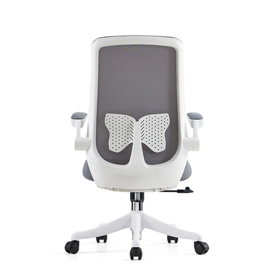 Chaise de bureau en maille grise à dos pour bureau