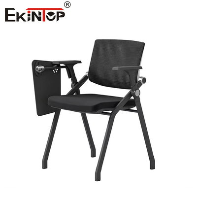 Chaises de salle d'entraînement noires en tissu en maille avec un style moderne