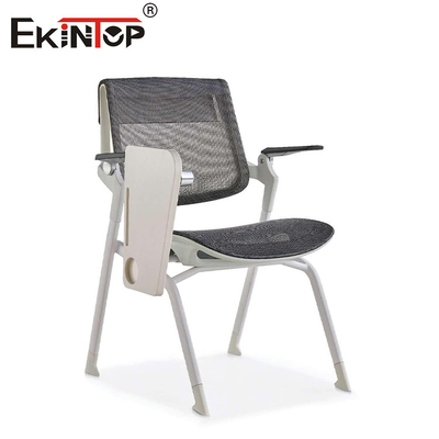 Chaises d'entraînement pliables grises avec tableau à écrire de style moderne