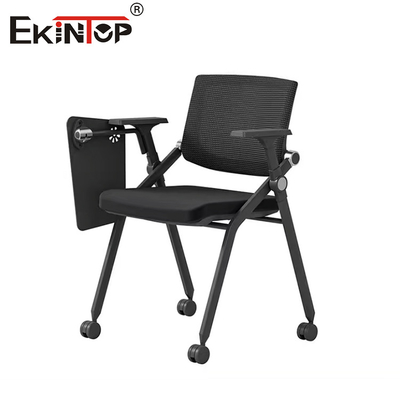Chaises d'entraînement pliables grises avec tableau à écrire de style moderne